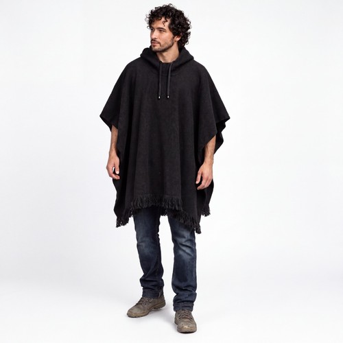100 wool poncho - –, unisex